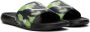 Nike Black & Green Victori One Sandals - Thumbnail 4
