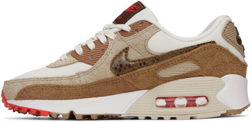 Nike Brown & Off-White Air Max 90 Sneakers