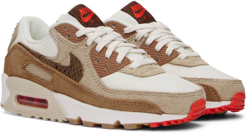 Nike Brown & Off-White Air Max 90 Sneakers