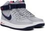 Nike Gray & Navy Air Force 1 High Sneakers - Thumbnail 4