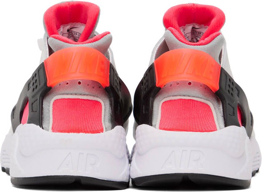 Nike Gray & Red Air Huarache Sneakers