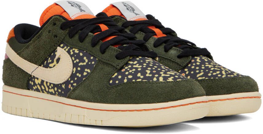 Nike Green & Orange Dunk Low Retro SE Sneakers