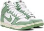 Nike Green & White Dunk Hi 1985 Sneakers - Thumbnail 4