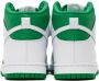 Nike Green & White Dunk High Retro Sneakers - Thumbnail 2