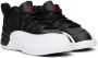 Nike Jordan Baby Black & White Jordan 12 Retro Sneakers - Thumbnail 4