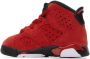 Nike Jordan Baby Red Air Jordan 6 Retro Sneakers - Thumbnail 3