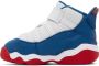 Nike Jordan Baby White & Blue Jordan 6 Rings Sneakers - Thumbnail 3