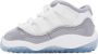 Nike Jordan Baby White & Gray Air Jordan 11 Retro Sneakers - Thumbnail 3