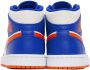 Nike Jordan Blue & White Air Jordan 1 Mid Sneakers - Thumbnail 2