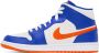 Nike Jordan Blue & White Air Jordan 1 Mid Sneakers - Thumbnail 3
