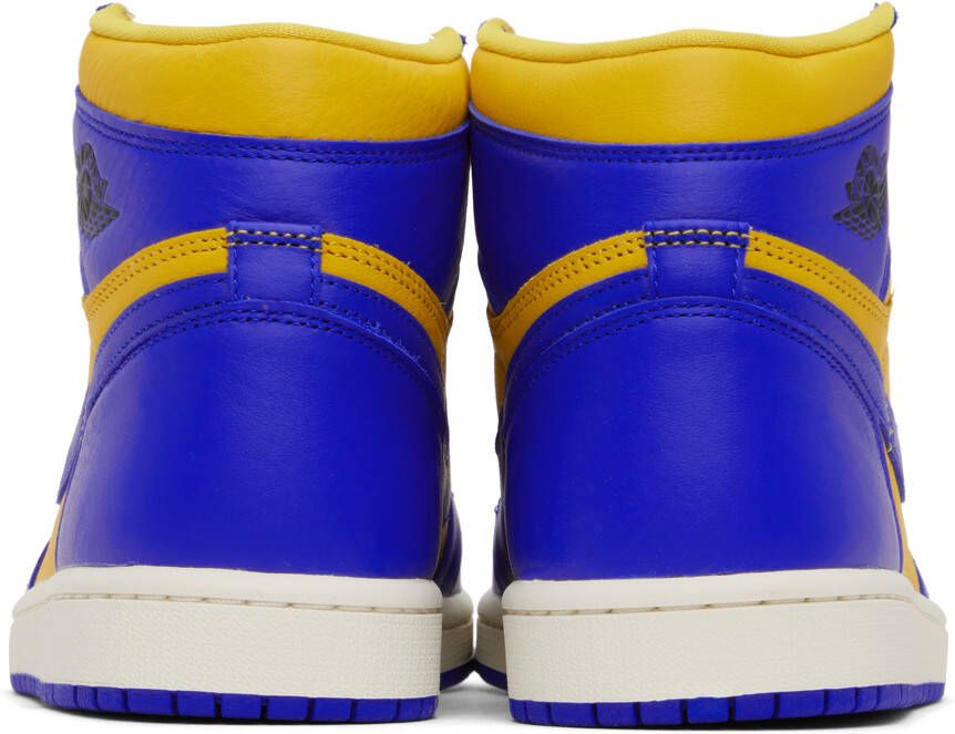 Nike Jordan Blue & Yellow Air Jordan 1 Retro Hi OG Sneakers