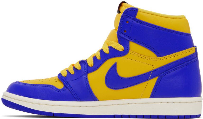 Nike Jordan Blue & Yellow Air Jordan 1 Retro Hi OG Sneakers