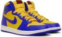 Nike Jordan Blue & Yellow Air Jordan 1 Retro Hi OG Sneakers - Thumbnail 4