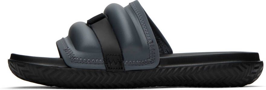 Nike Jordan Gray & Black Jordan Super Play Sandals