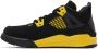 Nike Jordan Kids Black & Yellow Jordan 4 Retro Thunder Little Kids Sneakers - Thumbnail 3