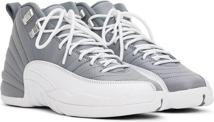 Nike Jordan Kids Gray Air Jordan 12 Retro Big Kids Sneakers