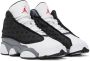 Nike Jordan Kids Gray & White Air Jordan 13 Retro Big Kids Sneakers - Thumbnail 4