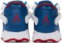 Nike Jordan Kids White & Blue Jordan 6 Rings Big Kids Sneakers - Thumbnail 2