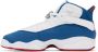 Nike Jordan Kids White & Blue Jordan 6 Rings Big Kids Sneakers - Thumbnail 3