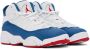 Nike Jordan Kids White & Blue Jordan 6 Rings Little Kids Sneakers - Thumbnail 4