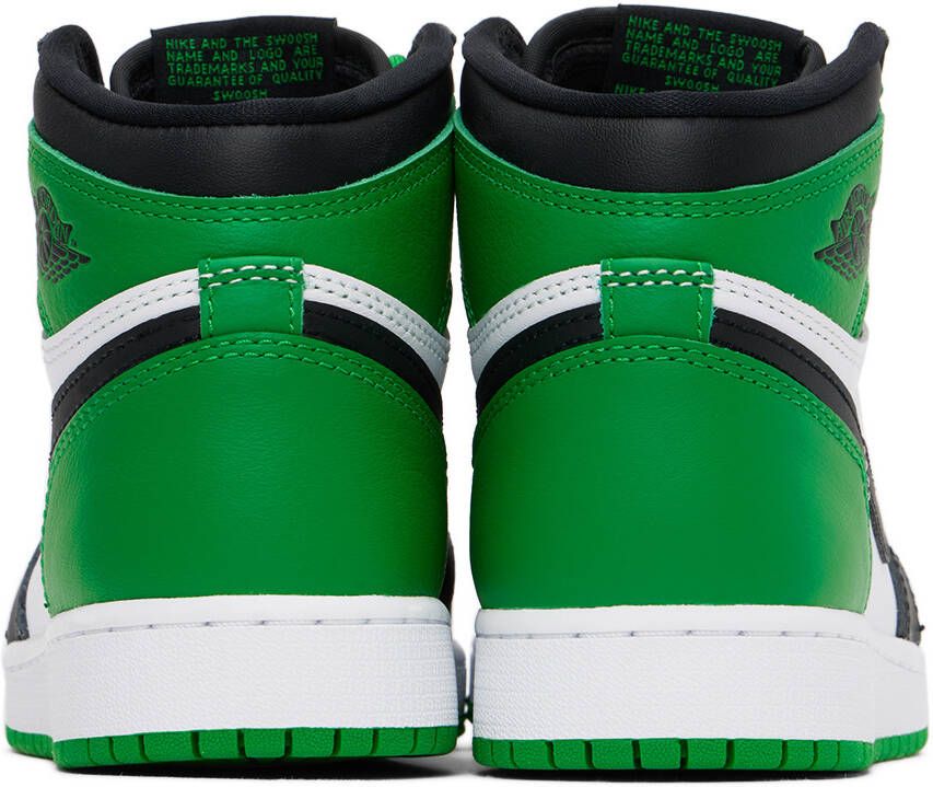 Nike Jordan Kids White & Green Air Jordan 1 High OG Big Kids Sneakers