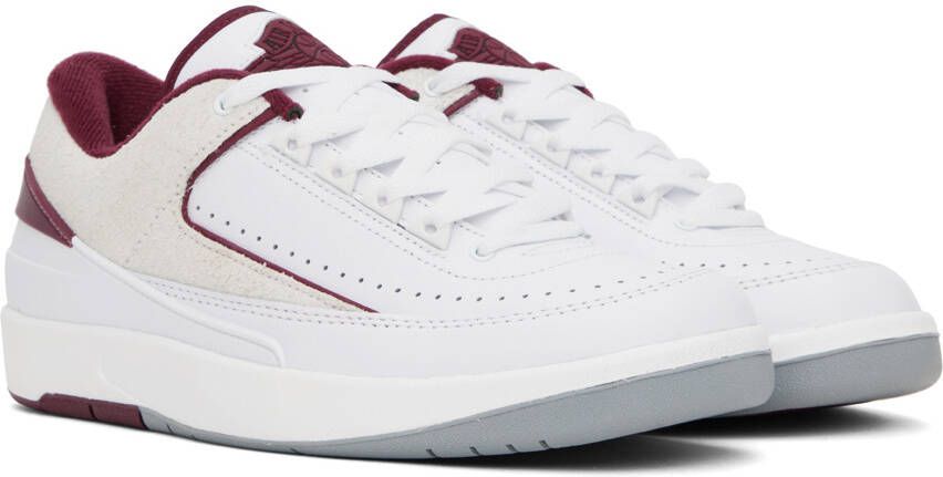 Nike Jordan White Air Jordan 2 Retro Low 'Cherrywood' Sneakers