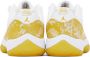 Nike Jordan White & Yellow Air Jordan 11 Retro Low Sneakers - Thumbnail 2