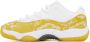 Nike Jordan White & Yellow Air Jordan 11 Retro Low Sneakers - Thumbnail 3