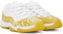 Nike Jordan White & Yellow Air Jordan 11 Retro Low Sneakers - Thumbnail 4