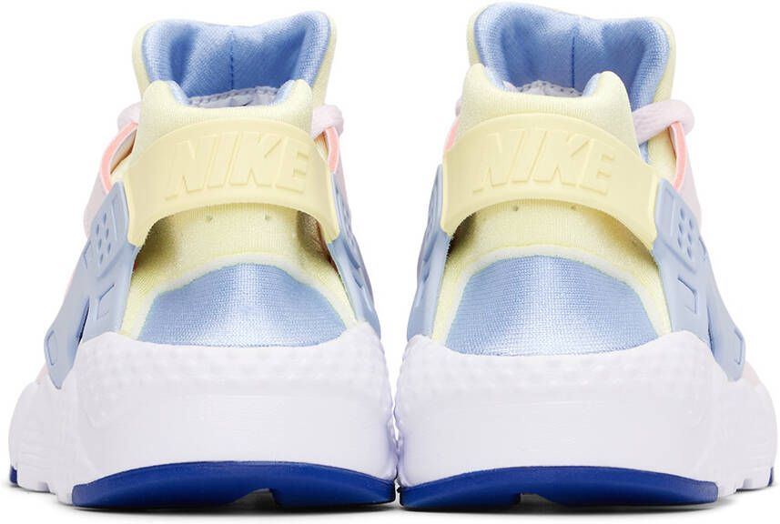 Nike Kids Pink & Blue Huarache Run Big Kids Sneakers