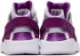 Nike Kids Purple & Silver Huarache Run Little Kids Sneakers - Thumbnail 2