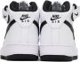 Nike Kids White & Black Air Force 1 Mid LE Big Kids Sneakers - Thumbnail 2