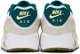 Nike Kids White & Green Air Max 90 Big Kids Sneakers - Thumbnail 2