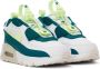 Nike Kids White & Green Air Max 90 Toggle Little Kids Sneakers - Thumbnail 4