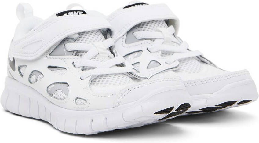 Nike Kids White Free Run 2 Little Kids Sneakers