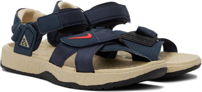 Nike Navy Air Deschutz+ Sandals