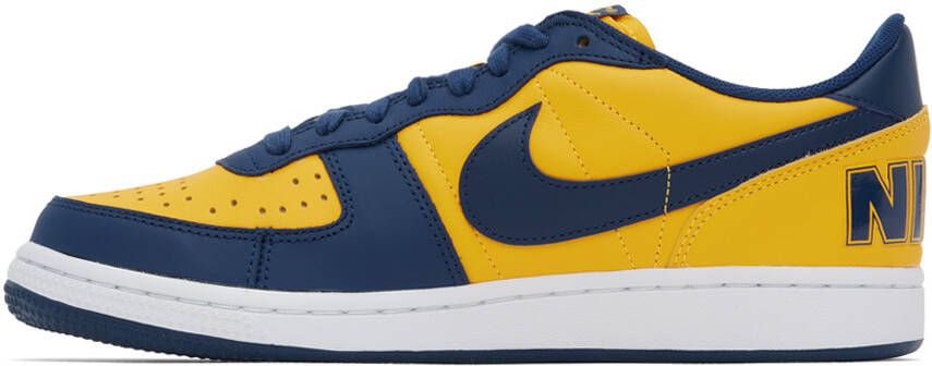 Nike Navy & Yellow Terminator Low Sneakers