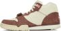 Nike Off-White & Burgundy Air Trainer 1 Sneakers - Thumbnail 3