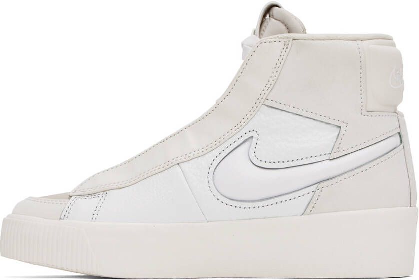 Nike Off-White & White Blazer Mid Victory Mid Sneakers