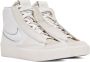 Nike Off-White & White Blazer Mid Victory Mid Sneakers - Thumbnail 4