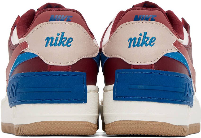 Nike Pink & Burgundry Air Force 1 Shadow Sneakers