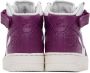 Nike Purple & White Air Force 1 '07 Sneakers - Thumbnail 2