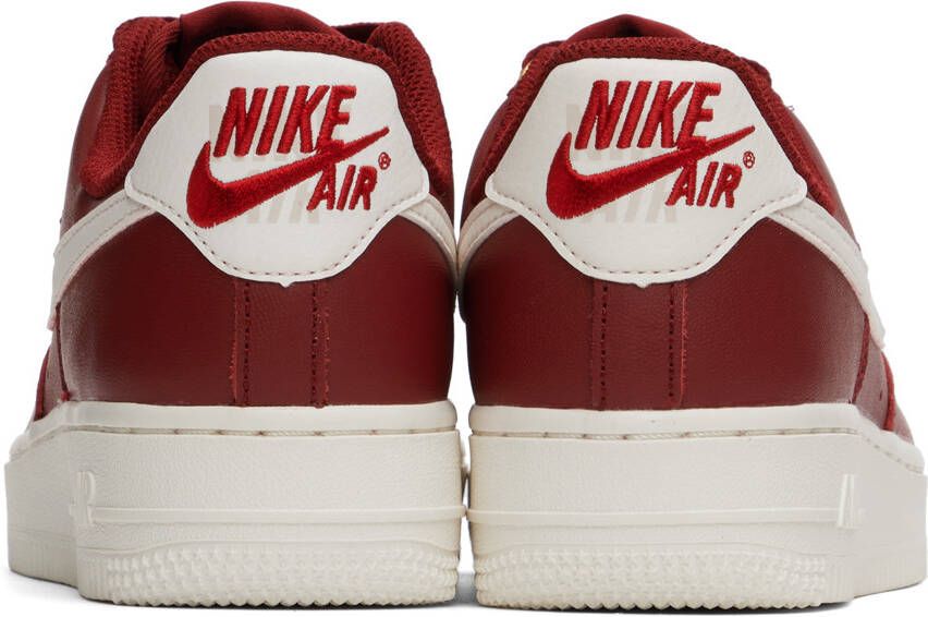 Nike Red Air Force 1 '07 Premium Sneakers