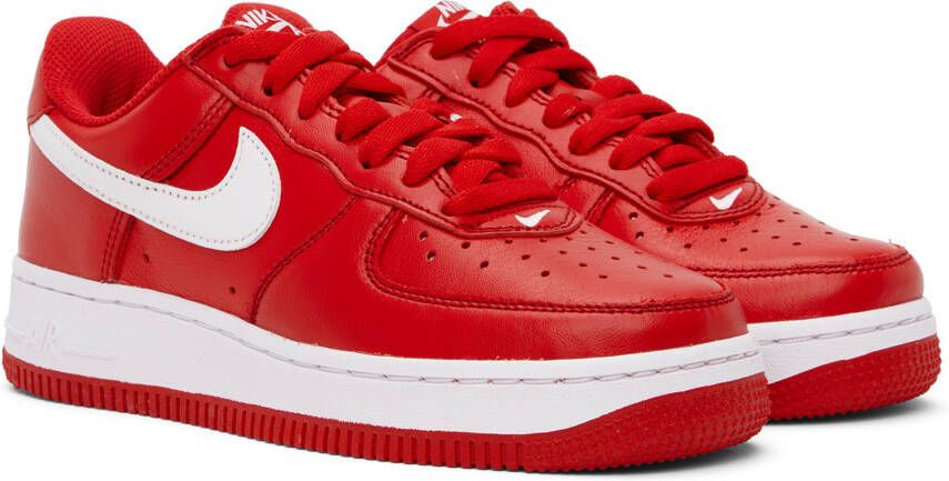 Nike Red Air Force 1 Low Retro Sneakers