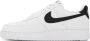 Nike White & Black Air Force 1 '07 Sneakers - Thumbnail 3