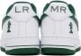 Nike White & Green LeBron James Air Force 1 Sneakers - Thumbnail 2