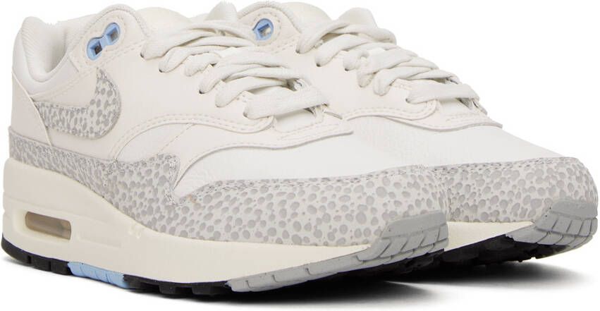 Nike White Air Max 1 '87 Safari Sneakers