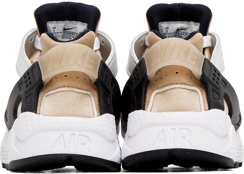 Nike White & Beige Air Huarache Sneakers