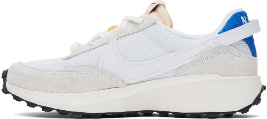 Nike White & Beige Waffle Debut Vintage Sneakers