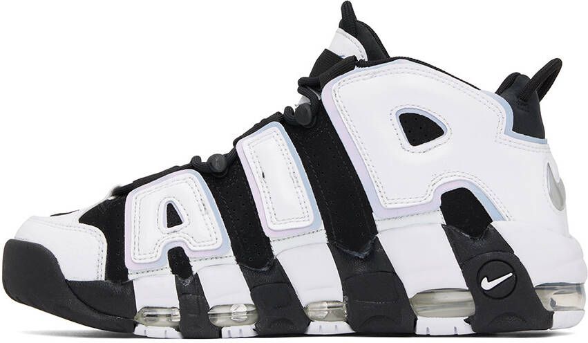 Nike White & Black Air More Uptempo '96 Sneakers
